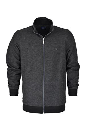 Erkek Hakim Yaka Cepli Fermuarlı Sweatshirt 1060 BGL-ST03214