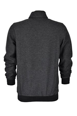 Erkek Hakim Yaka Cepli Fermuarlı Sweatshirt 1060 BGL-ST03214