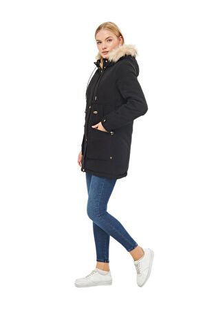 Kadın Spor Kapüşonlu Mont  M5565 BGL-ST03223