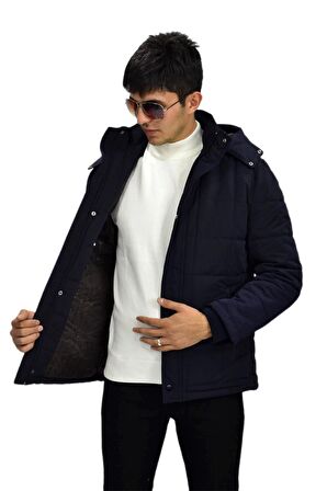 Erkek Spor Kapüşonlu Mont  M3104 BGL-ST03237