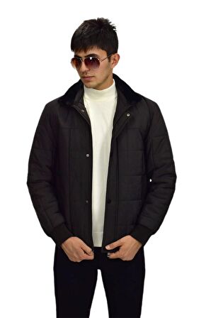 Erkek Spor Peluş Yaka Mont  M3096 BGL-ST03242