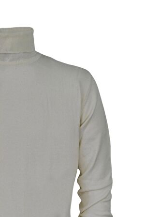 Erkek Spor Düz Balıkçı Yaka Kazak R21010 BGL-ST03179