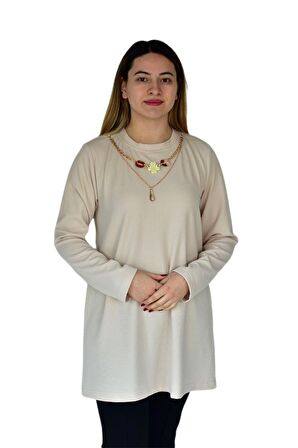 Kadın Kaşkorse Fitilli Tunik A18501 BGL-ST03278