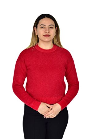 Kadın Yumoş Spor Triko Kazak BGL-ST03365