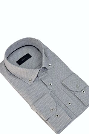 Erkek Klasik Uzun Kol Çizğili Gömlek BGL-ST03511