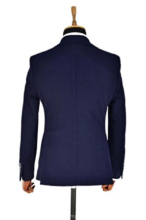 Erkek Tek Spor Ceket Çift Yırtmaçlı Gofre BGL-ST03587