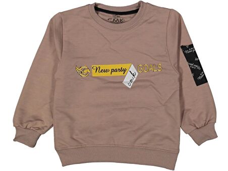 Erkek Çocuk Nev Part Baskılı Sweatshirt BGL-ST03678