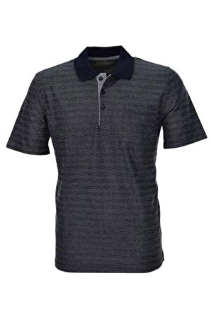 Erkek Polo Yaka Jakarlı Cepli Tişört 7720 BGL-ST03831