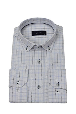 Erkek Klasik Piti Kare Tek Cepli Gömlek BGL-ST03905