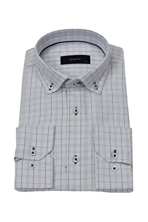 Erkek Klasik Piti Kare Tek Cepli Gömlek BGL-ST03905
