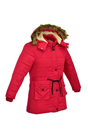 Kız Çocuk Kapüşonlu Mont BS-2022