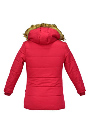 Kız Çocuk Kapüşonlu Mont BS-2022