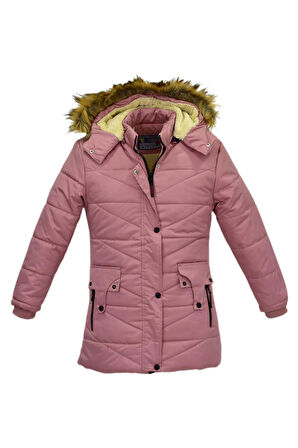 Kız Çocuk Kapüşonlu Mont BS-2015