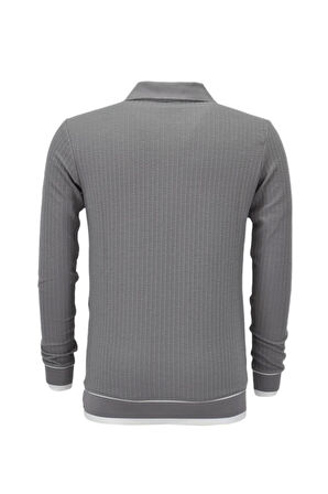 Erkek Spor Mevsimlik Polo Yaka Sweatshirt BGL-ST03932