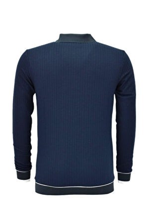 Erkek Spor Mevsimlik Polo Yaka Sweatshirt BGL-ST03932
