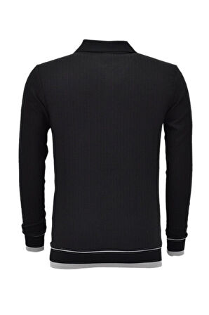 Erkek Spor Mevsimlik Polo Yaka Sweatshirt BGL-ST03932