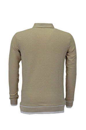 Erkek Spor Mevsimlik Polo Yaka Sweatshirt BGL-ST03932