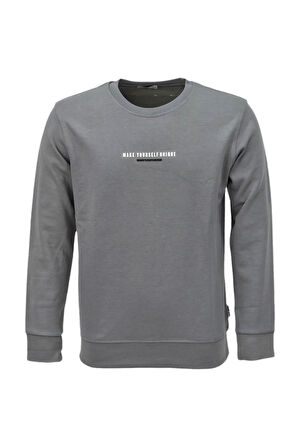 Erkek Spor Mevsimlik Sıfır Yaka Sweatshirt BGL-ST03934