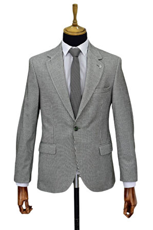 Erkek Tek Spor Ceket Çift Yırtmaçlı BGL-ST03982