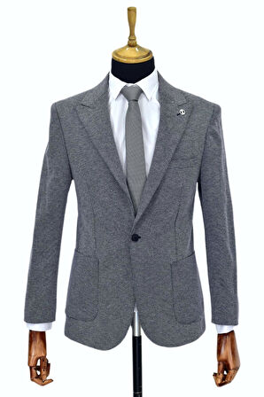 Erkek Tek Spor Ceket Çift Yırtmaçlı BGL-ST03983