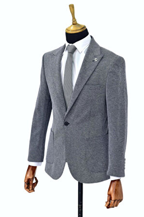 Erkek Tek Spor Ceket Çift Yırtmaçlı BGL-ST03983