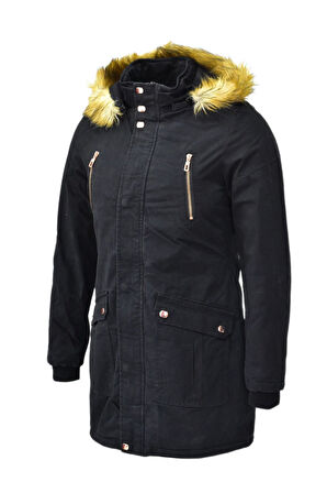 Kadın Spor Kanvas Kapüşonlu Parka M5300 BGL-ST03986