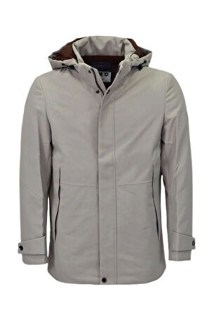 Erkek Kaz Tüyü Su Geçirmez Spor Kapüşonlu Mont  M3349 BGL-ST03989