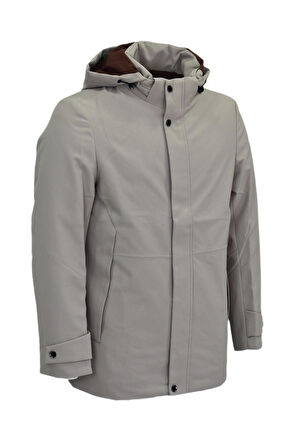 Erkek Kaz Tüyü Su Geçirmez Spor Kapüşonlu Mont  M3349 BGL-ST03989