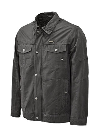 Erkek Spor Kanvas Yakalı Mont  M2625 BGL-ST03994