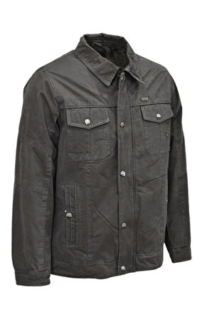 Erkek Spor Kanvas Yakalı Mont  M2625 BGL-ST03994