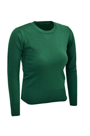 Kadın Sıfır Yaka Spor Kazak BGL-ST04085