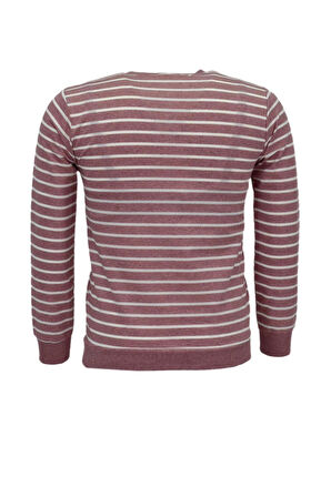 Kadın Çizgili Sweatshirt BGL-ST04142