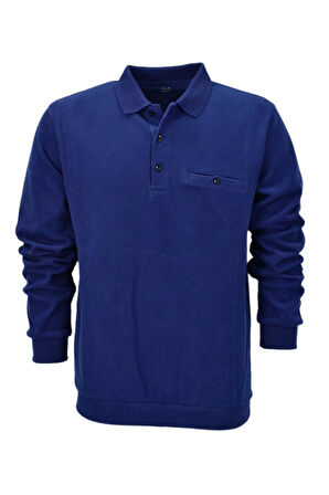 Erkek Polo Yaka Cepli Sweatshirt BGL-ST04197