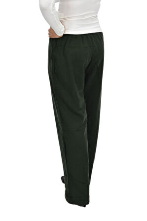 Kadın Beli Lastikli Bol Pantolon BGL-ST04216