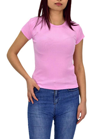 Kadın Fitilli Body Tişört  BGL-ST04232