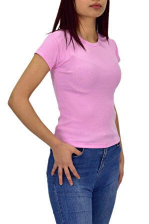 Kadın Fitilli Body Tişört  BGL-ST04232