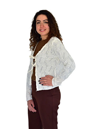 Kadın Yazlık Otantik Bürümcük Hırka BGL-ST04246