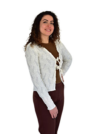 Kadın Yazlık Otantik Bürümcük Hırka BGL-ST04246