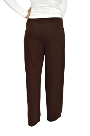 Kadın Pileli Beli Lastikli Bol Pantolon BGL-ST04252