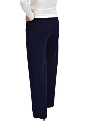 Kadın Pileli Beli Lastikli Bol Pantolon BGL-ST04252
