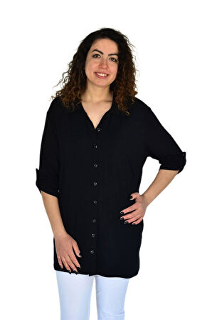 Kadın Büyük Beden Viskon Bluz BGL-ST04254