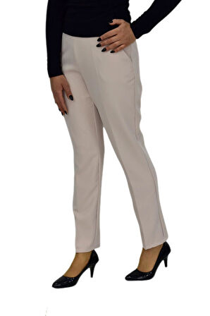 Kadın Kumaş Pantolon Kemer Lastikli BGL-ST04320