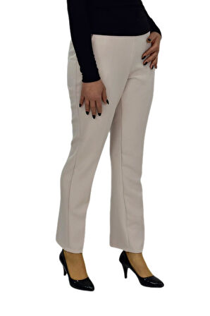Kadın Kumaş Pantolon Kemer Lastikli BGL-ST04320