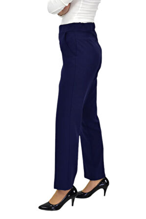 Kadın Kumaş Pantolon Kemer Lastikli BGL-ST04320