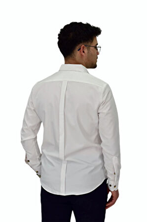 Erkek Likralı Spor Silim Fit Gömlek BGL-ST04326