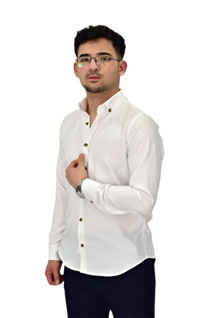 Erkek Likralı Spor Silim Fit Gömlek BGL-ST04326