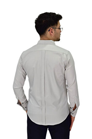 Erkek Likralı Spor Silim Fit Gömlek BGL-ST04326