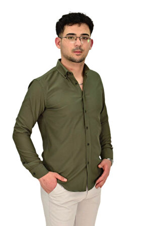 Erkek Likralı Spor Silim Fit Gömlek BGL-ST04326