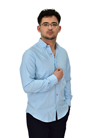 Erkek Likralı Spor Silim Fit Gömlek BGL-ST04326
