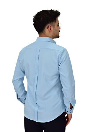 Erkek Likralı Spor Silim Fit Gömlek BGL-ST04326